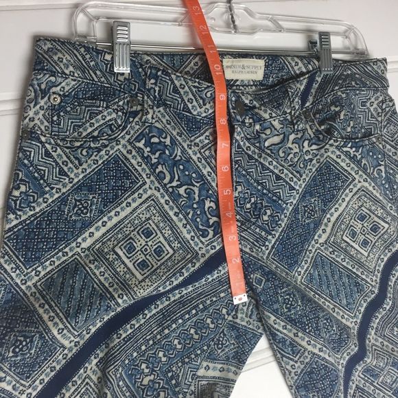 Ralph Lauren Denim Supply Blue Mosaic Printed Pant - Picture 4 of 8